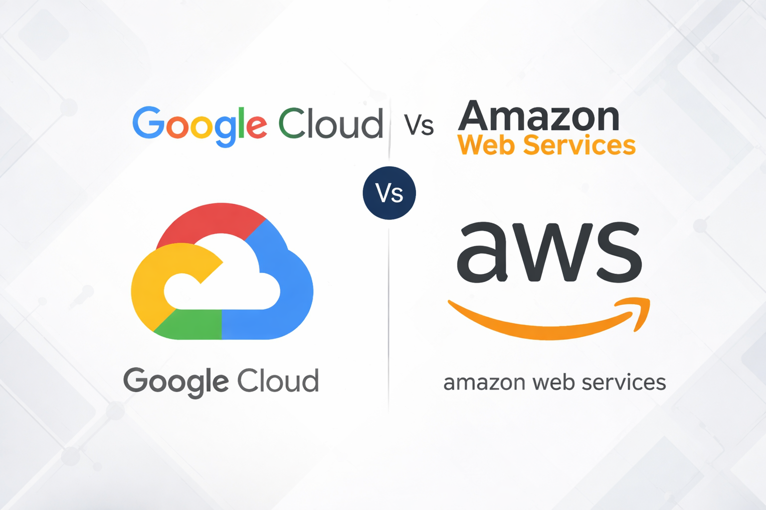 Google Cloud Vs Amazon Web Services
