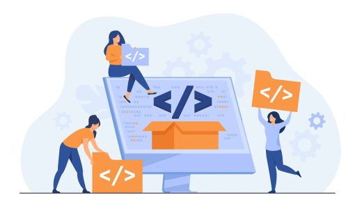 Tiny developers programming website for internet platform