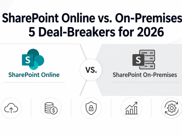 SharePoint Online vs. On-Premises: 5 Deal-Breakers for 2026